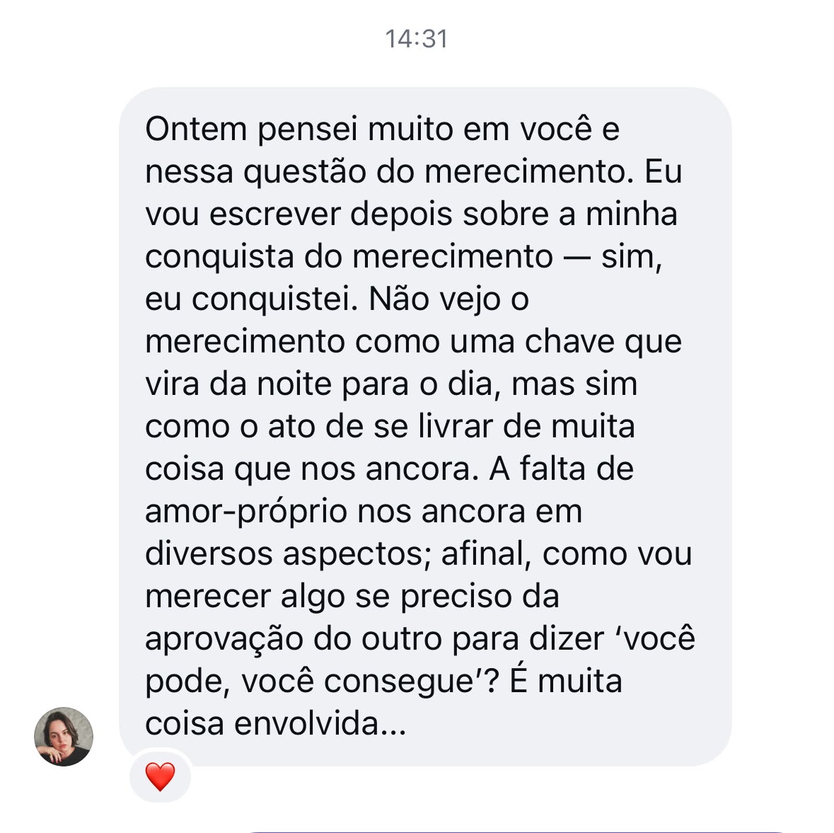 Depoimento de aluna 3